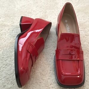 NEW Nodaleto Bulla Cara Red Leather Loafers